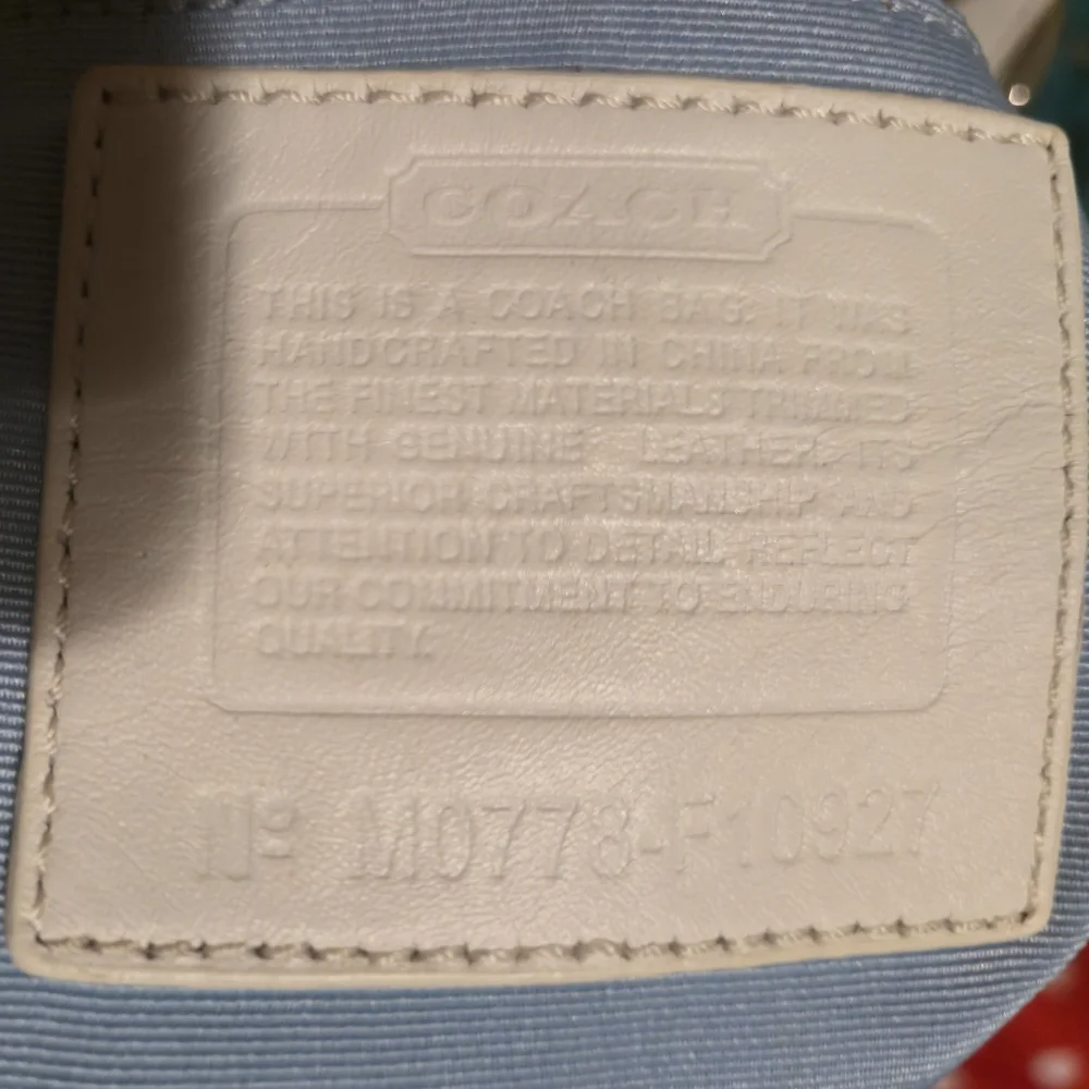 Coach Light Blue Bag - Picture 8 of 13